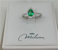 Anello Miluna Donna in Oro Smeraldo 0.63 Ct LID3562 - LID3562